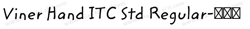 Viner Hand ITC Std Regular字体转换